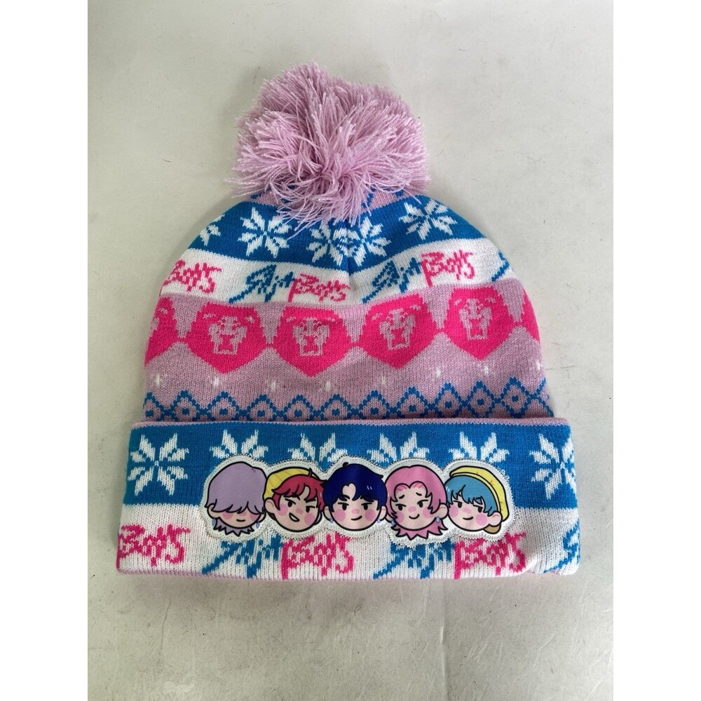 K-Pop Demon Hunters Saja Boys Knit Pom Beanie Hat Cap Womens Girls OSFM